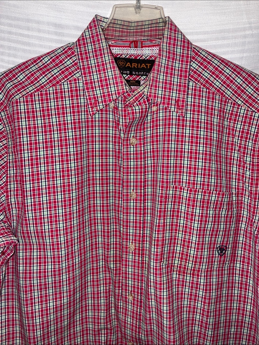 Ariat Pro Series, Men’s M, Red Plaid